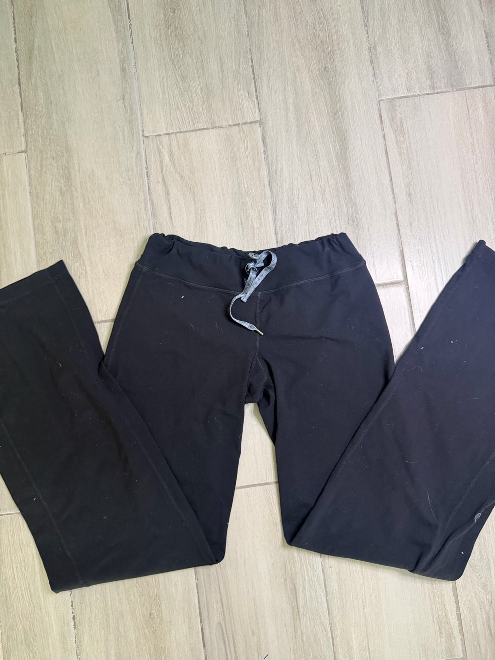 lululemon athletica Black Women's Drawstring Wide Leg Yoga Pants